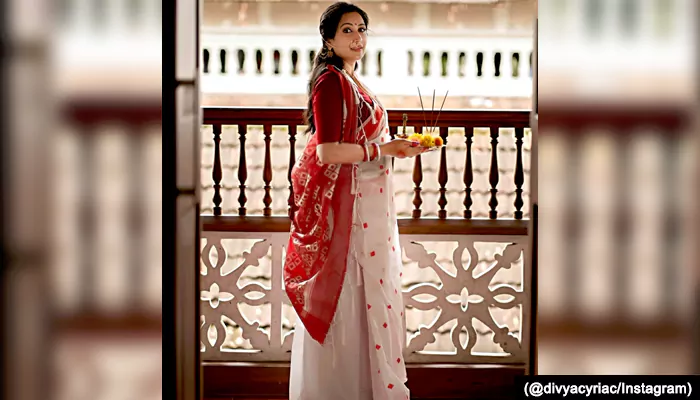 Navami Sarees: Red Borders and Benarasi Style